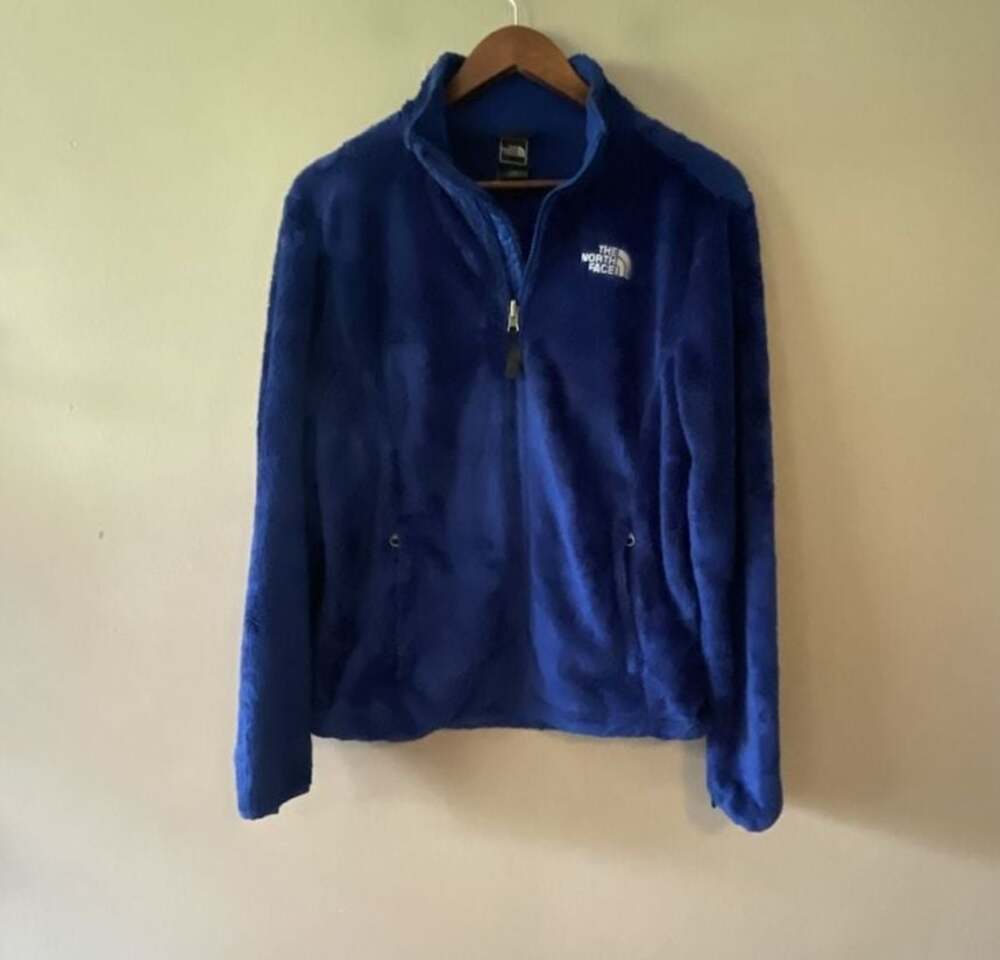The North Face Osito Full Zip Fleece Jacket Royal Blue Women's Medium